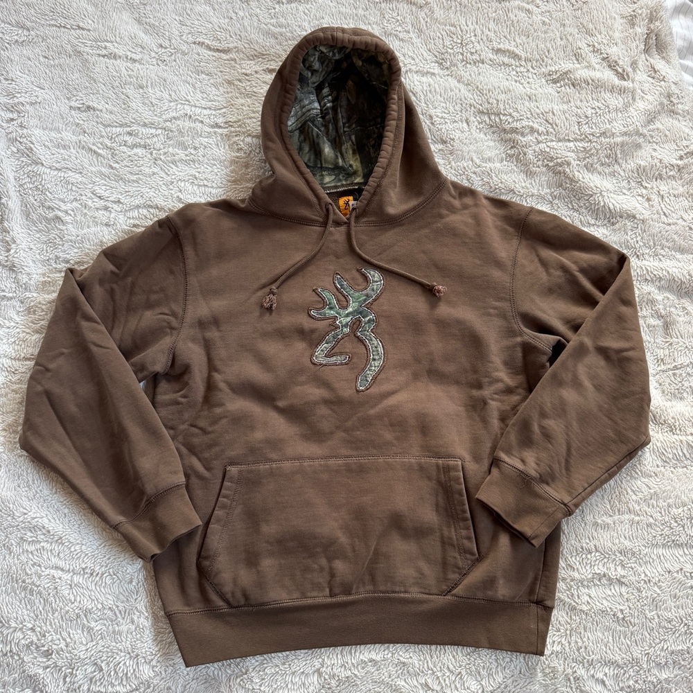 Brown Realtree Camo Browning Hoodie